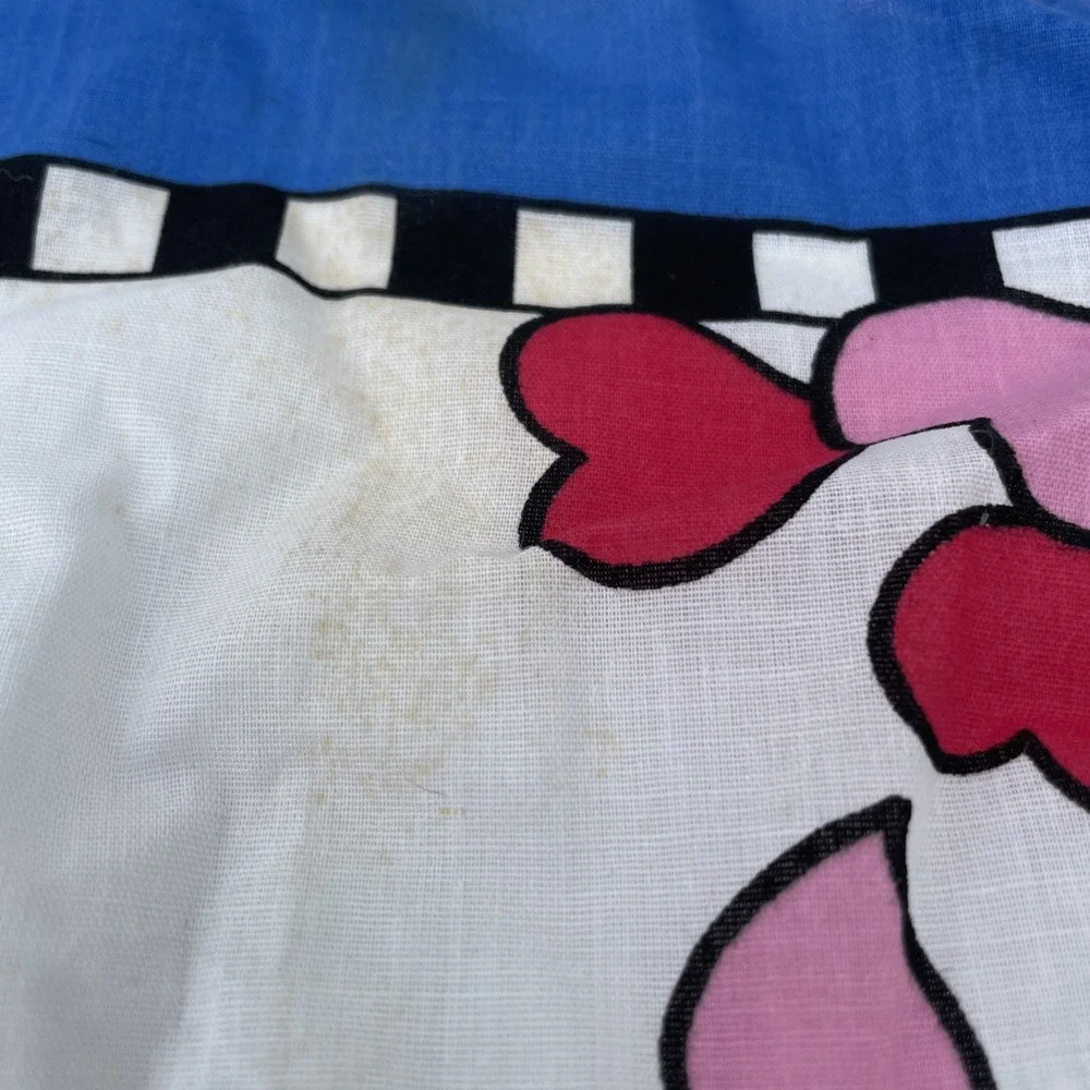 Vintage Disney Mickey Minnie Mouse Handkerchief Scarf Bandana 22X22